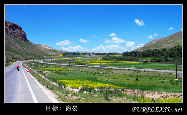 自行车环游青海湖 海晏