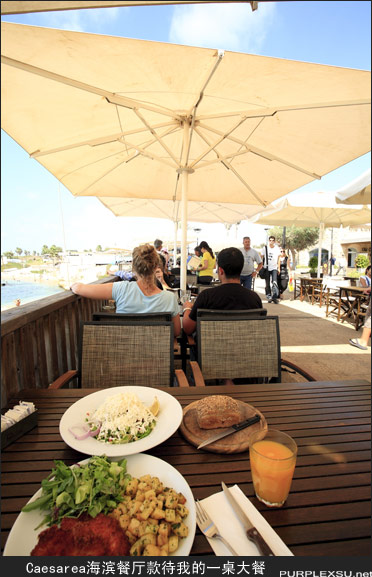 海法南部Caesarea的海边西餐厅